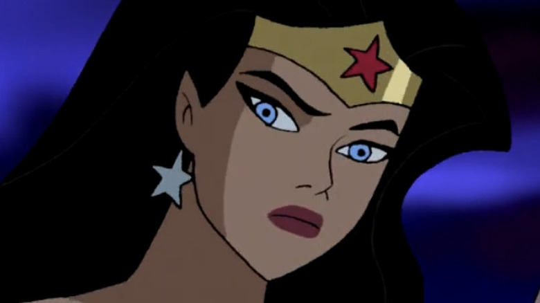 Wonder Woman looking serious