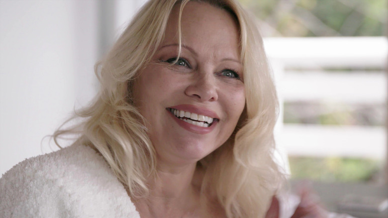 Pamela Anderson laughing