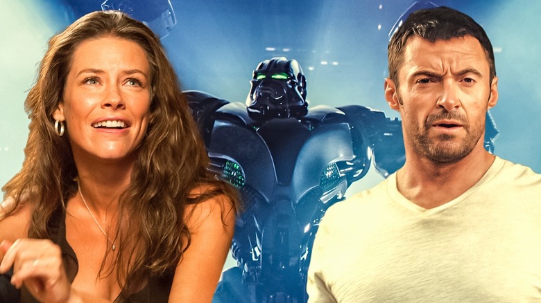 hugh jackman and evangeline lilly real steel