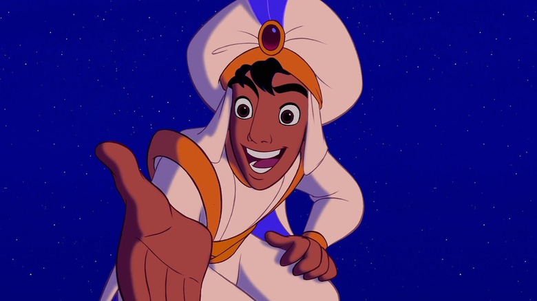 Aladdin extending his hand