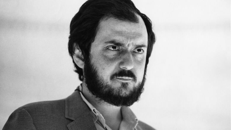 Stanley Kubrick looking stern in 1966