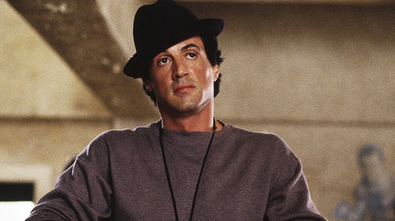 Rocky Balboa wearing black hat