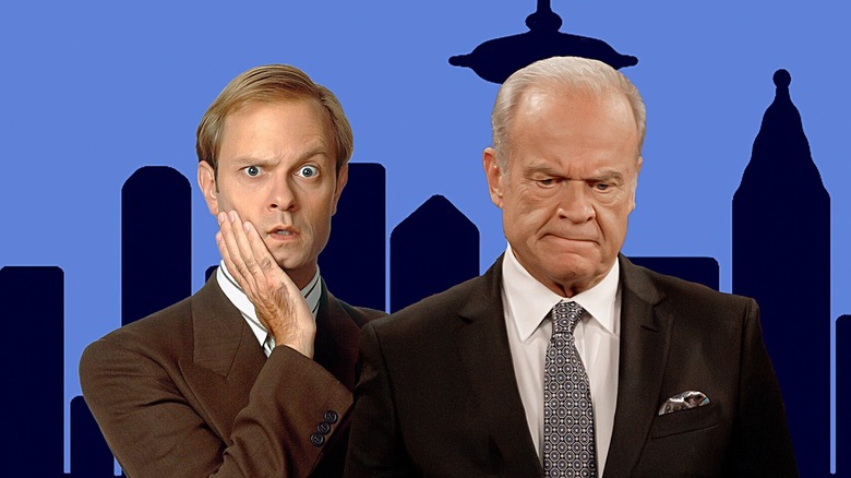 Niles perturbed and Frasier annoyed
