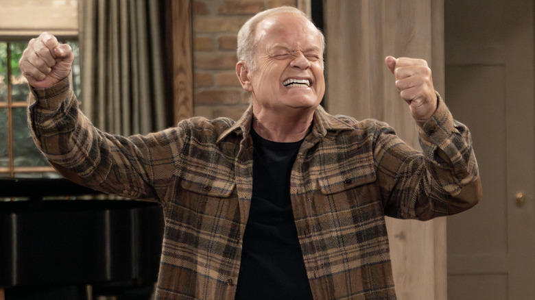 Frasier clenching fists