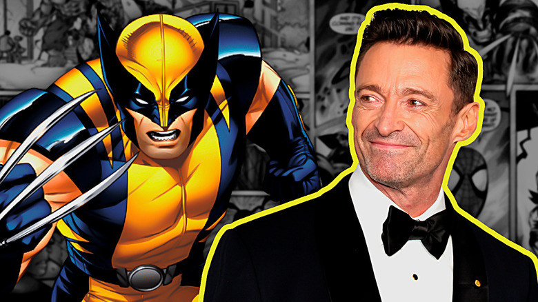 Wolverine and Hugh Jackman composite
