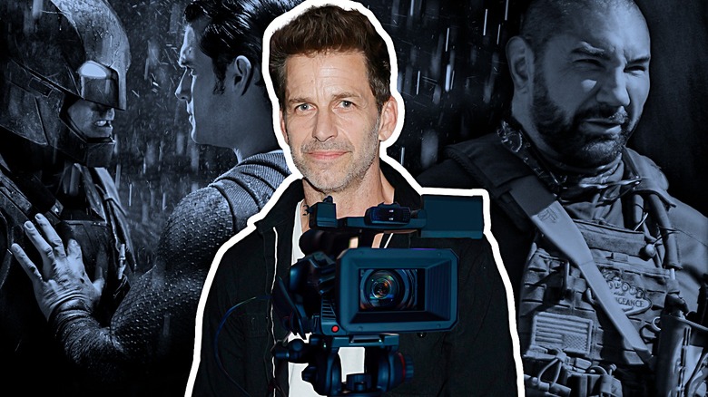 Zack Snyder holding camera composite