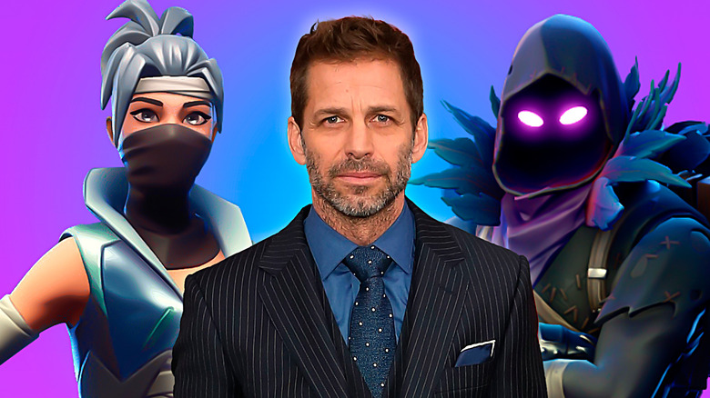 Zack Snyder and Fortnite characters