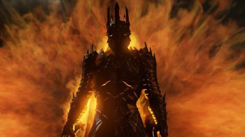 Sauron in flames
