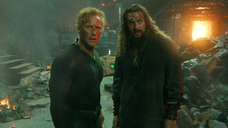 Aquaman and Ocean Master look on